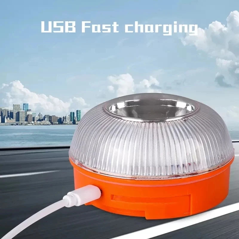 Luz De Emergencia V16 Homologada por DGT - Recargable USB con Imán